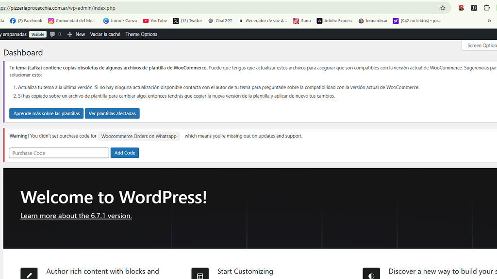 Actualizar tema lafka Version: 4.5.5 superior - Pedidos - Foro OrbitaPixel