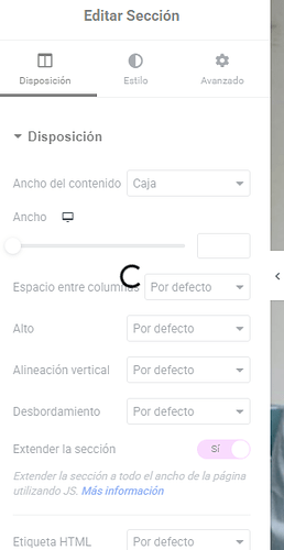 Elemento, error, se queda colgado